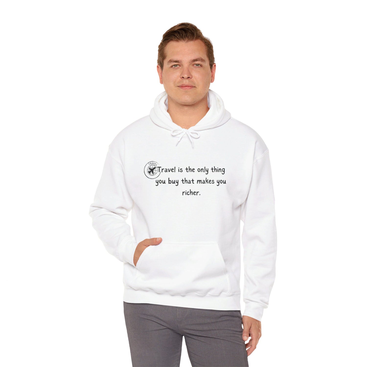 Travel Theme Hooded Sweatshirt Hoodie